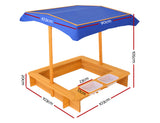 Keezi Outdoor Canopy Sand Pit - KRE Group