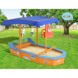 Keezi Boat-shaped Canopy Sand Pit - KRE Group