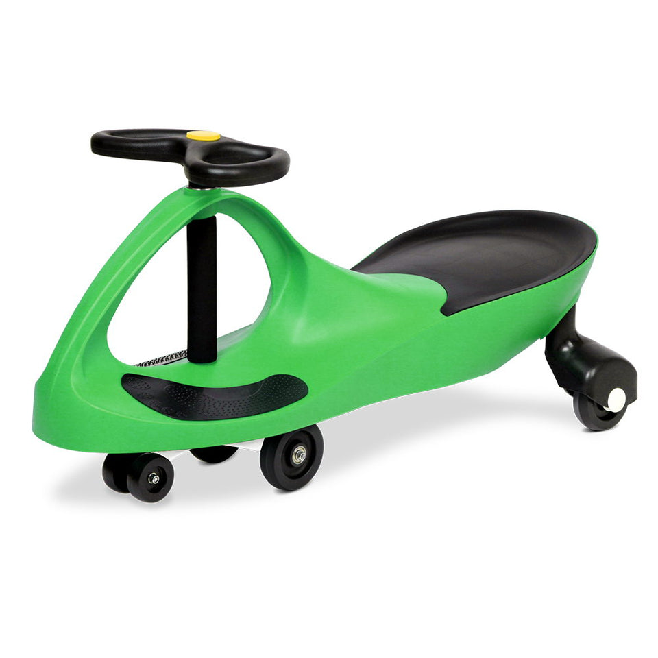 Keezi Kids Ride On Swing Car  -Green - KRE Group