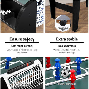 4FT Soccer Table Foosball Football Game Home Party Pub Size Kids Adult Toy Gift - KRE Group