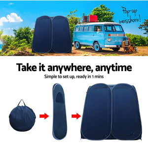 Portable Double Pop up Changing Room Shower Tent - KRE Group