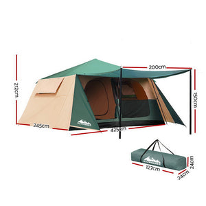 Weisshorn Instant Up Camping Tent 8 Person Pop up Tents Family Hiking Dome Camp - KRE Group