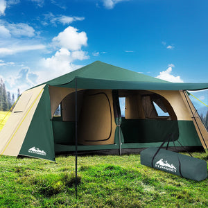 Weisshorn Instant Up Camping Tent 8 Person Pop up Tents Family Hiking Dome Camp - KRE Group