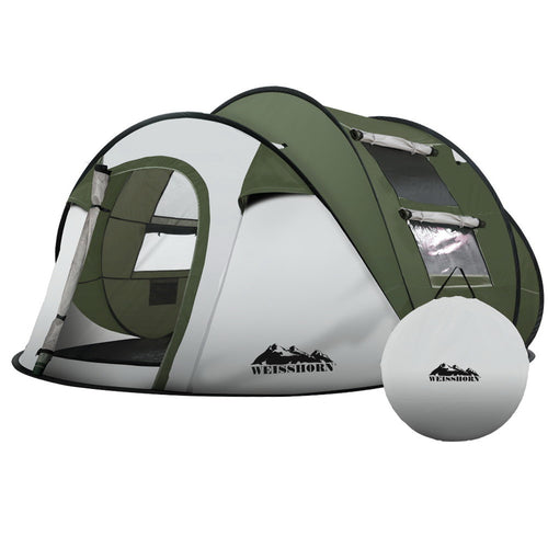 Weisshorn Instant Up Camping Tent 4-5 Person Pop up Tents Family Hiking Beach Dome - KRE Group