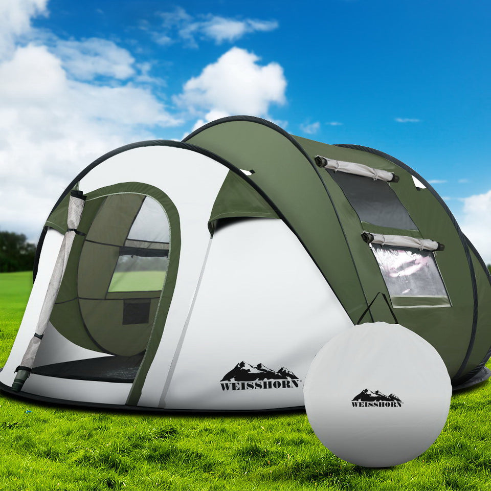 Weisshorn Instant Up Camping Tent 4-5 Person Pop up Tents Family Hiking Beach Dome - KRE Group