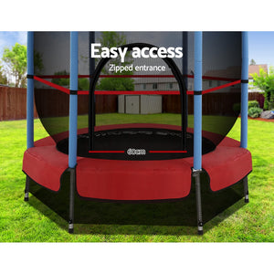 Everfit 4.5FT Trampoline Round Trampolines Kids Enclosure Outdoor Indoor Gift - KRE Group