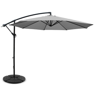 3M Umbrella with 50x50cm Base Outdoor -  Grey - KRE Group