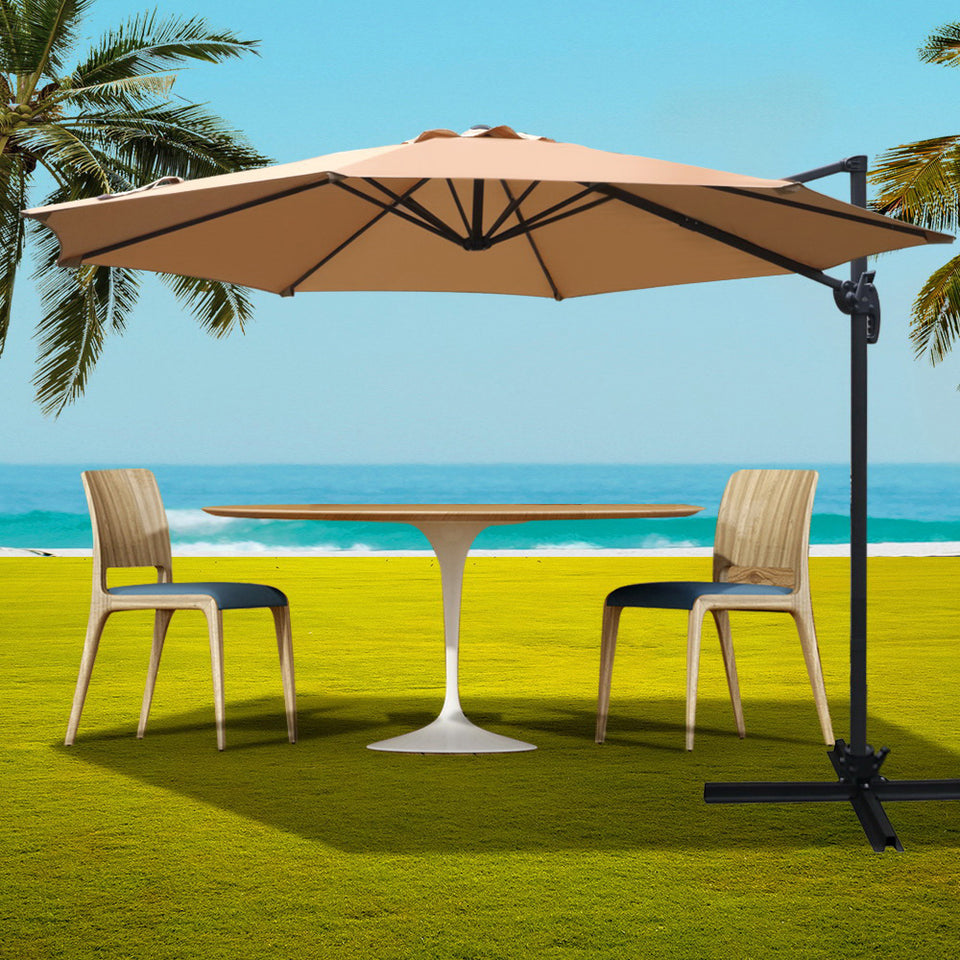 Instahut Roma Outdoor Umbrella - Beige - KRE Group