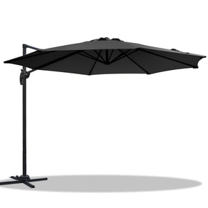 Instahut Roma Outdoor Umbrella - Black - KRE Group