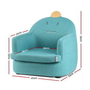 Keezi Kids Sofa Toddler Couch Lounge Chair Children Armchair Fabric Furniture - KRE Group