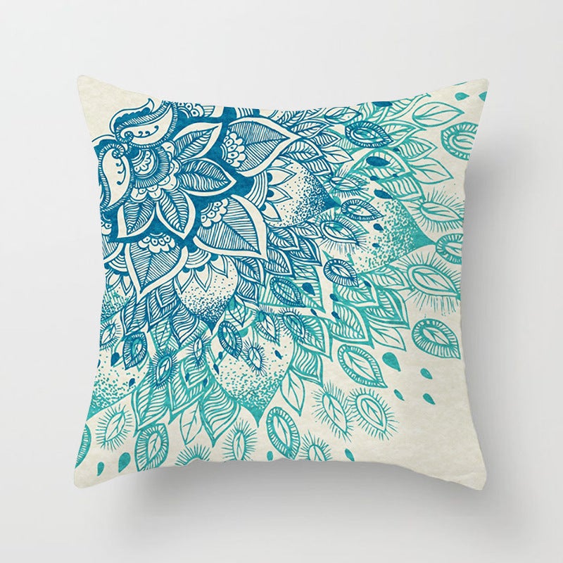 Aqua Blue Turquoise Cushion Covers 4pcs Pack - KRE Group