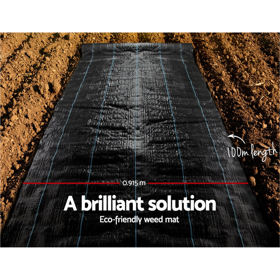 Instahut Weed Control Mat Black - KRE Group