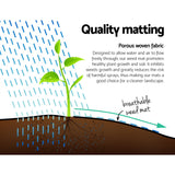 Instahut 0.915x 200m Weedmat Weed Control Mat Matting Woven Fabric Plants - KRE Group