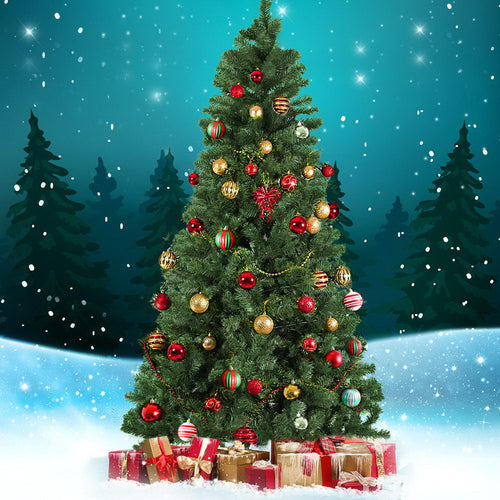 Jingle Jollys 2.1M 7FT Christmas Tree Xmas Decoration Home Decor 700 Tips Green - KRE Group