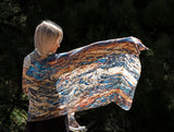 Silk Chiffon Scarf Eucalyptus Bark - KRE Group