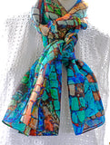 Silk Chiffon Scarf Dolphin - KRE Group