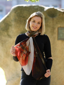 Silk Chiffon Scarf Boxing at Uluru - KRE Group