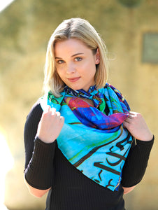 Silk Twill Scarf Eternal Love - KRE Group