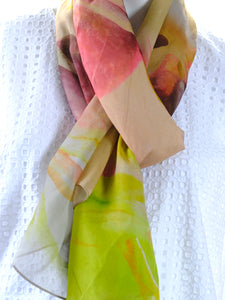 Silk Chiffon Scarf Flying Duck Orchid - KRE Group