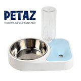 Dog Cat Food Bowl and Automatic Water Dispenser BLUE - KRE Group