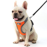 Dog Harness Vest Adjustable Reflective Breathable Mesh Orange XL - KRE Group