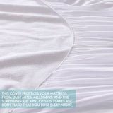 DreamZ Terry Cotton Fully Fitted Waterproof Mattress Protector King Single Size - KRE Group