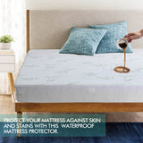 DreamZ Fitted Waterproof Mattress Protector with Bamboo Fibre Cover Single Size - KRE Group