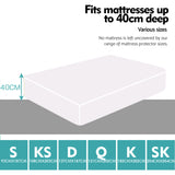 DreamZ Fitted Waterproof Mattress Protector with Bamboo Fibre Cover Double Size - KRE Group