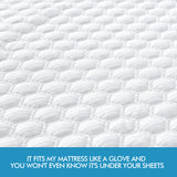 DreamZ Mattress Protector Topper Polyester Cool Fitted Cover Waterproof Queen - KRE Group