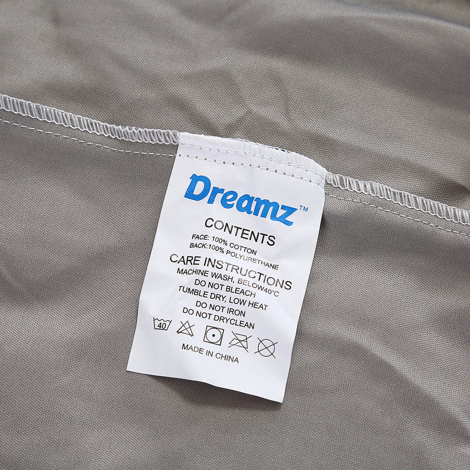 DreamZ Mattress Protector Fitted Sheet Cover Waterproof Cotton Fibre King Single - KRE Group