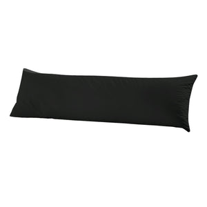 DreamZ Body Full Long Pillow Luxury Slip Cotton Maternity Pregnancy 137cm Black - KRE Group