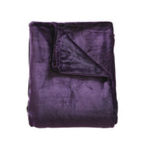 DreamZ 320GSM 220x160cm Ultra Soft Mink Blanket Warm Throw in Aubergine Colour - KRE Group