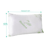 2x DreamZ Luxury Natural Memory Foam Bed Pillows Bamboo Fabric Cover 70x40cm - KRE Group