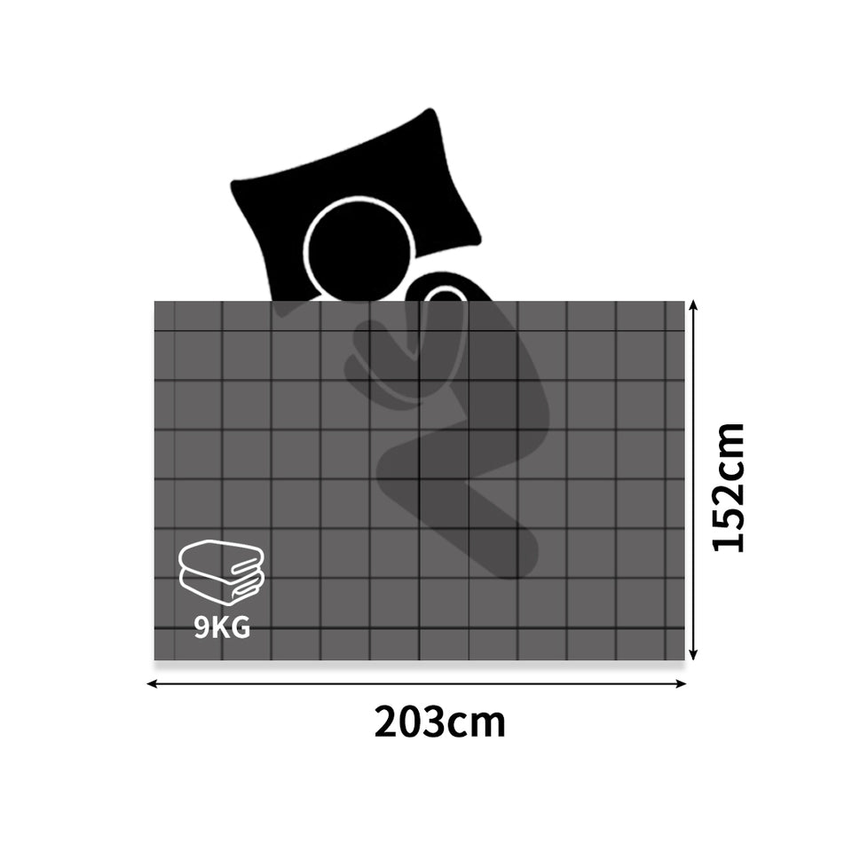 DreamZ Weighted Blanket Summer Cotton Heavy Gravity Adults Deep Relax Relief 9KG - KRE Group