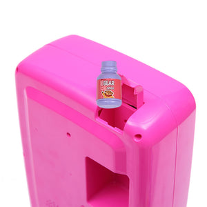 Kids Play Set 2 IN 1 Refrigerator Vending Machine Kitchen Pretend Play Toys Pink - KRE Group