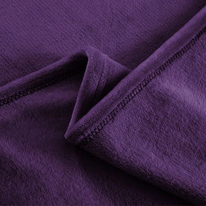 DreamZ 320GSM 220x160cm Ultra Soft Mink Blanket Warm Throw in Aubergine Colour - KRE Group