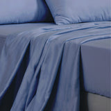 DreamZ 4 Pcs Natural Bamboo Cotton Bed Sheet Set Size Double Bluish Grey - KRE Group