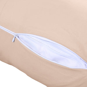 DreamZ Body Full Long Pillow Luxury Slip Cotton Maternity Pregnancy 137cm Lattle - KRE Group