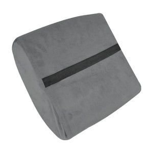 Seat Cushion Memory Foam Lumbar Back Support Orthoped Office Pain Relief Grey - KRE Group