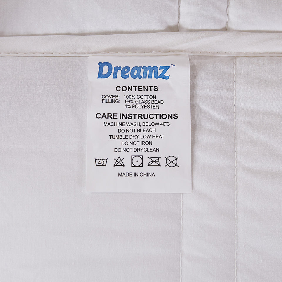 DreamZ Weighted Blanket Summer Cotton Heavy Gravity Adults Deep Relax Relief 9KG - KRE Group