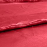 DreamZ Ultra Soft Silky Satin Bed Sheet Set in King Single Size Burgundy Colour - KRE Group