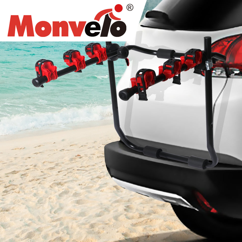 Monvelo Car Bike Rack Carrier 2/3 Bike Steel Foldable Hitch Mount Heavy Duty - KRE Group