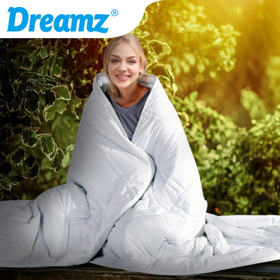 DreamZ Weighted Blanket Summer Cotton Heavy Gravity Adults Deep Relax Relief 9KG - KRE Group