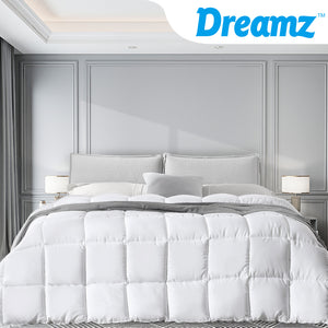 DreamZ 400GSM All Season Bamboo Winter Summer Quilt Duvet Doona Soft King Single - KRE Group