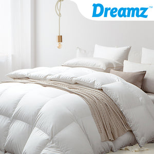 DreamZ 700GSM All Season Goose Down Feather Filling Duvet in Super King Size - KRE Group