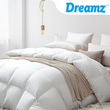 DreamZ 700GSM All Season Goose Down Feather Filling Duvet in Super King Size - KRE Group