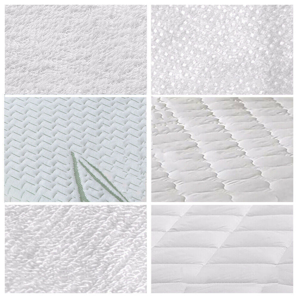 DreamZ Fitted Waterproof Mattress Protector with Bamboo Fibre Cover Double Size - KRE Group