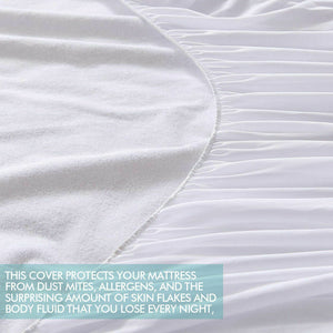 DreamZ Fitted Waterproof Mattress Protector with Bamboo Fibre Cover Double Size - KRE Group