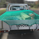 Cargo Net 1.5m x 2.2m 35mm Square Mesh Bungee Cord with Hook for Ute Trailer - KRE Group