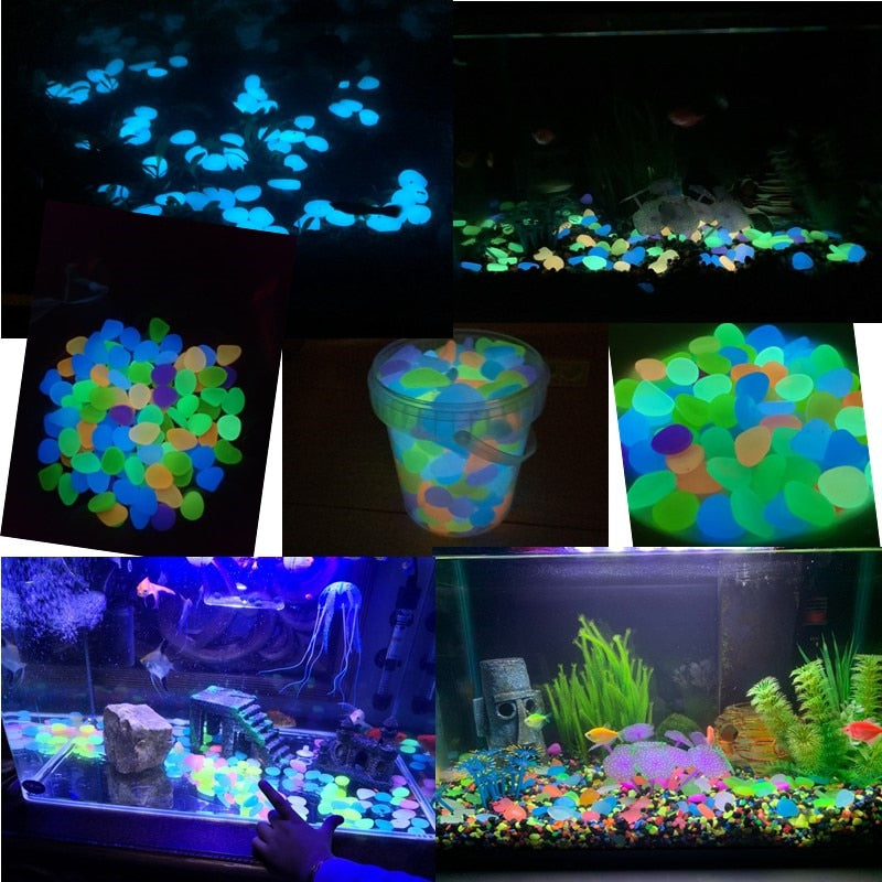 25/50pcs Glow in the Dark Garden Pebbles Glow Stones Rocks for Walkways Garden Path Patio Lawn Garden Yard Decor Luminous Stones - KRE Group